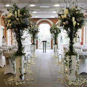 fwthumbCeremony flowers Great Fosters tree lined aisle Lilys Flowers Lightwater.jpg